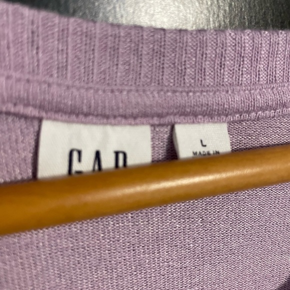 GAP - Lavender Long Sleeve Lightweight Sweater - Picture 4 of 4